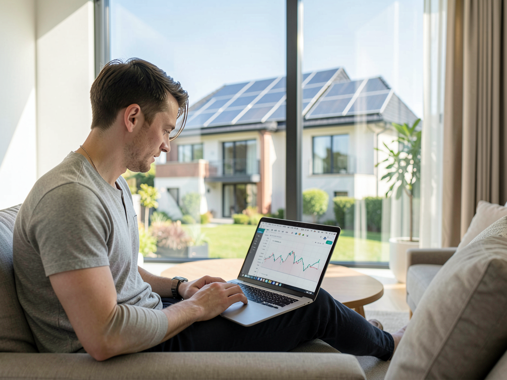 Installation de panneaux solaires pour les jeunes actifs